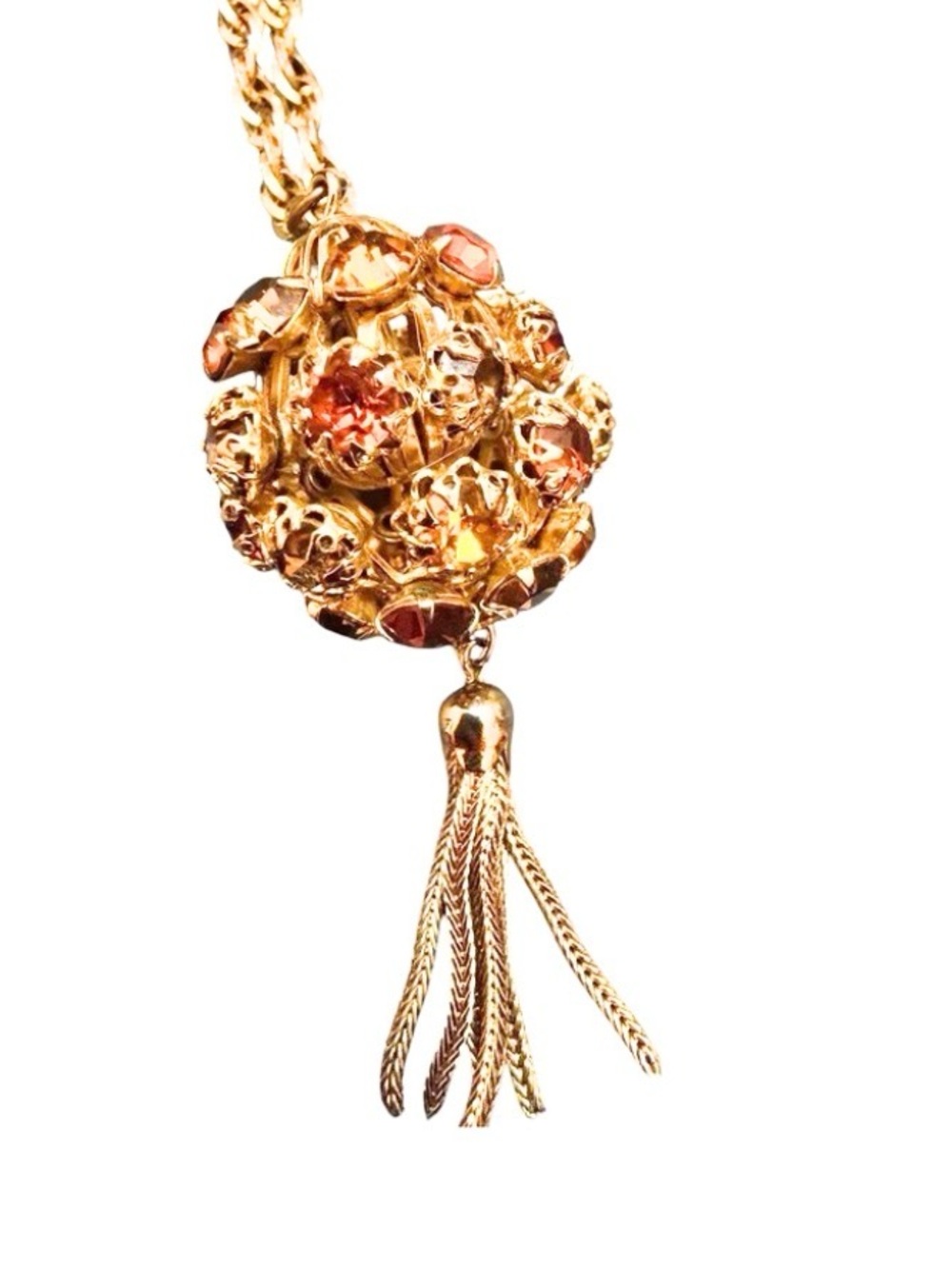 Vintage Citrene Ball and Chain